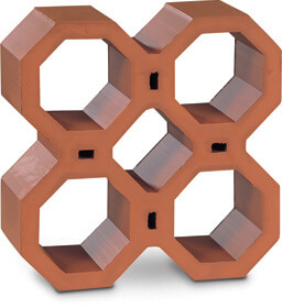 Arabian Red Ceramic Window Lattice – FACE03 Image